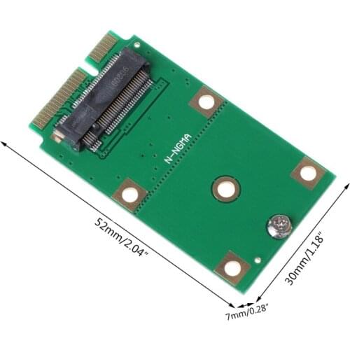 M.2 SSD to mSATA SSD Adapter Card SSD Converter Support 2230 2242 SSD