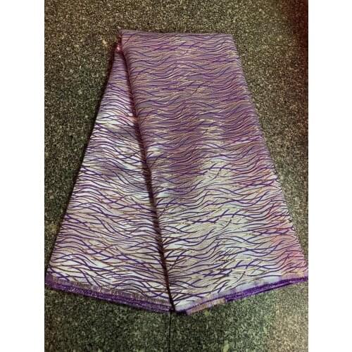 African Brocade Lace Fabrics With Jacquard Weave 5 Yards African Jacquard Brocade Lace Fabric French Tulle Lace For Dress JK4739