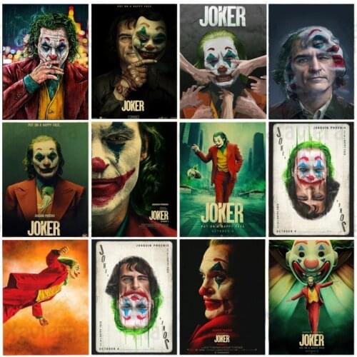 5D DIY Diamond Embroidery Full Square/Round Diamond Painting The Joker Cross Stitch Clown Movie Rhinestone Mosaic Art Home Decor