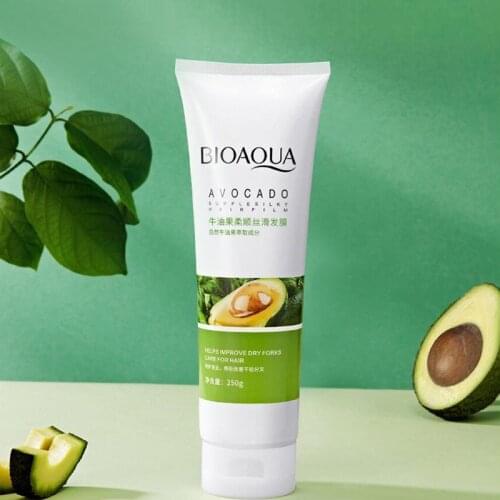 Avocado Smooth Silky Hair Mask Soft Shine Conditioner Improves Frizz Moisturizing Hair Cream