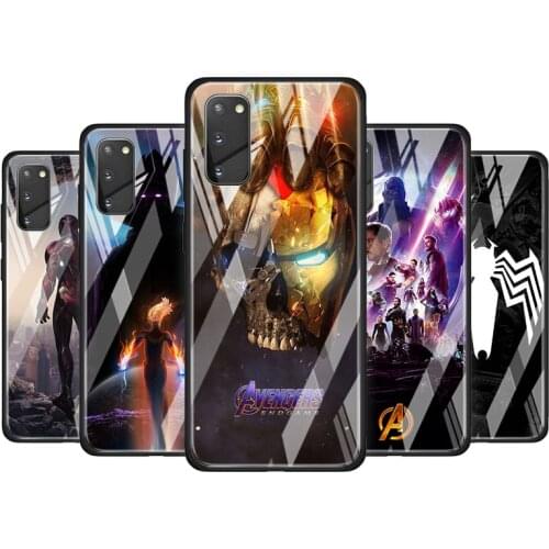 Marvellegends Iron Man Tempered Glass Cover For Samsung Galaxy A01 A11 A21S A21 EU A31 A41 A51 A71 A81 A91 Phone Case