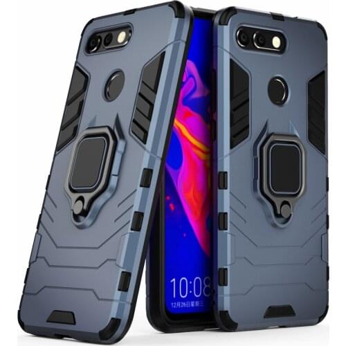 For Honor View 20 Huawei Honor V20 Case Shockproof Ring Stand Bumper Silicone + PC Cover For Huawei Honor V20 PCT-AL10 PCT-TL10