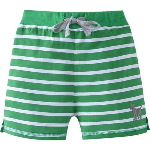 Funnygame Boys Girls Cotton Shorts Summer Children Stripe Pants Drawstring Hot Selling Kids Clothing Boys scanties