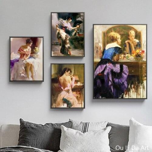No frame impression figure sexy girl woman art prints poster canvas printings oil painting printed on canvas wall decor pictures