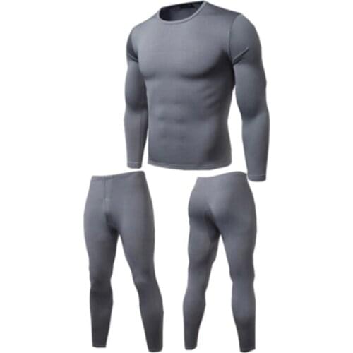Brand New Mens Winter Ultra-Soft Fleece Lined Thermal Tight Long Sleeve Top Bottom Long Johns Underwear Mans Pajama Set L-XXL