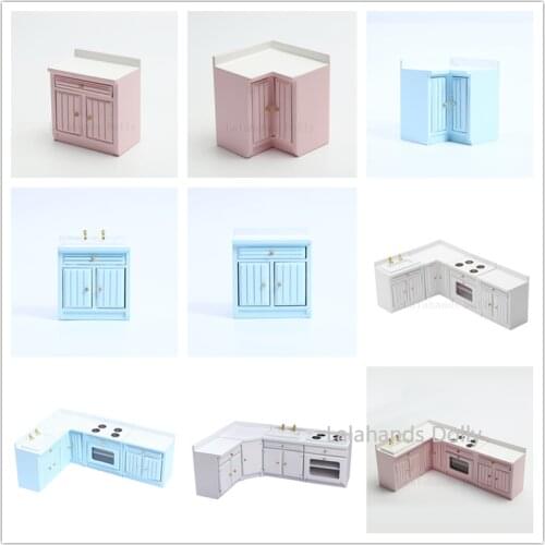 Dollhouse Mini Simulation Kitchen Bathroom Furniture Model Toys for 1:12 DollHouse Decoration Miniature Accessories
