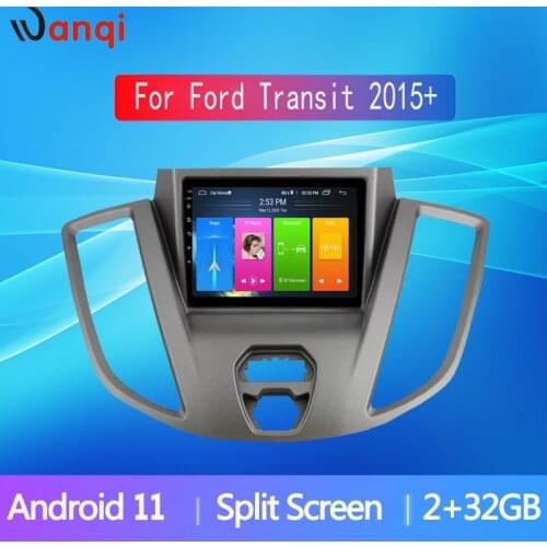 Wanqi 7-Inch Ford Transit 2015+ Android 10.0 Multimedia Stereo Bluetooth WIFI BT GPS Navigation 2 DIN car Radio, NO DVD Player