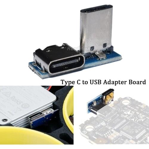 NEW L Shape Type C to USB Adapter Board 90° Connector for Digital HD FPV Air Unit FPV Racing Drone Part