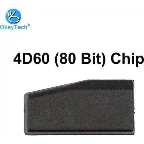 OkeyTech 4D60 80 Bits Blank Ceremic Chip TP06 Auto Carbon Car Key Transponder Chip ID60 80Bit for ford for Nissan for Kia Toyota