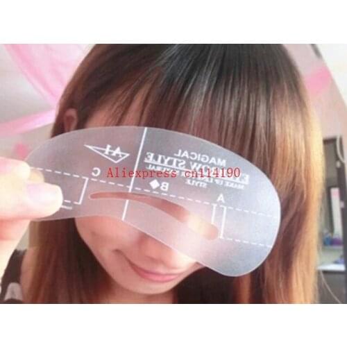 Wholesale 1000 sets/lot Eye Stencil MakeUp Shaping DIY Beauty Eyebrow Template Stencils Make up Tools