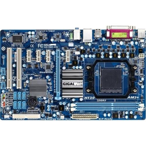 Original mainboard Gigabyte GA-780T-D3L DDR3 Socket AM3+ 780T-D3L boards 16GB 760G Desktop motherboards