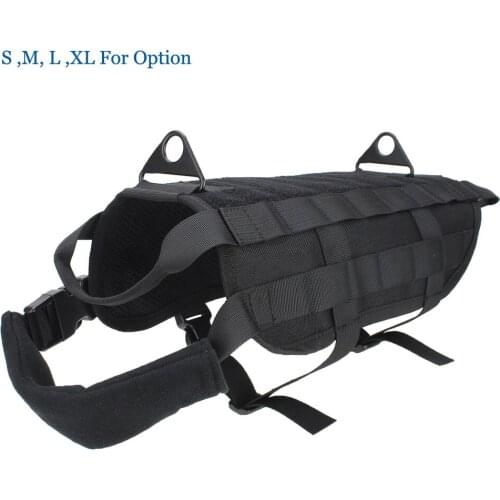 Outdoor Tactical Dog Vest Hunting Dog Harness Molle Modular Vest K9 Load Bearing Harness Training Pets Vests for Service Dog