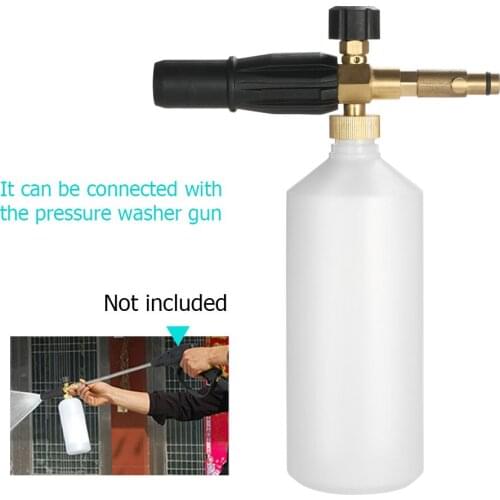 Adjustable Foam Lance 1L Bottle Snow Foam Nozzle Injector Soap Foamer Generator for Nilfisk Pressure Car Washer High Pressure