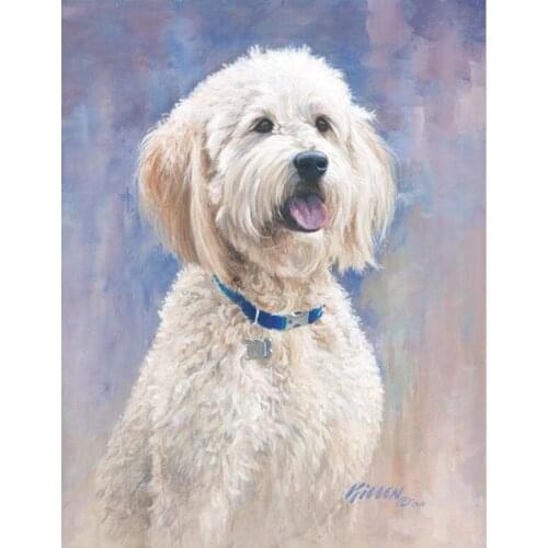 Needlework full embroidery painting cross stitch dog diy diamond painting kits cross stich round diamond painting