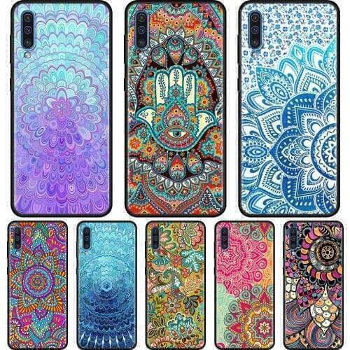 Mandala Chakra Yoga Case For Samsung Galaxy A50 A70 A10 A20e A30 A40 A20s A10s A10e A80 A90 A60 A30s TPU Shell Silicone Cover