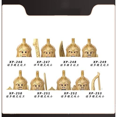 In Stock 1Pcs Sale Noldor Elf Guarding Medieval Soldiersed Mini Figures Bricks Building Blocks Diy Assembled Educational Toys