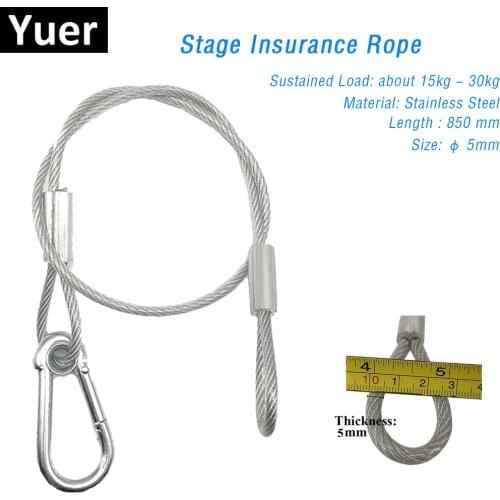 85CM Safety Cable Steel Wire Stage Light Safety Ropes Security Cable Equipment Bar DJ Disco Party Show Led Moving Head Par Light