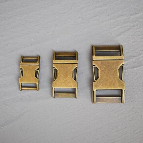 1 Pcs 15mm/20mm/25mm/30mm DIY Accessories Backpack Buckles Dog Collar Webbing Quick Release Metal Buckle Safety Clasp Bracelet