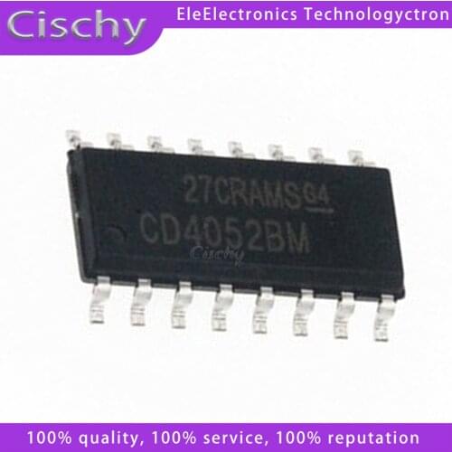 10pcs/lot CD4052 CD4052BM HCF4052 HEF4052BT SOP-16 In Stock