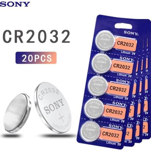 20pcs SONY Original cr2032 Button Cell Batteries 3V Coin Lithium Battery For Watch Remote Control Calculator cr2032