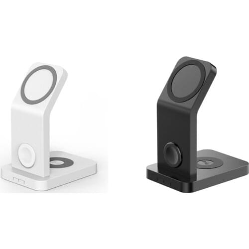 3 in 1 Magnetic Fast Wireless Charger Station for IPhone 12 Pro Max/12 Mini Charging for /Apple Watch