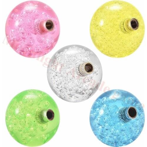 35mm Joystick Ball Top Handle Rocker Round Head Arcade Game DIY Parts Replacement Crystal Pink Yellow Blue Green White 5Pcs