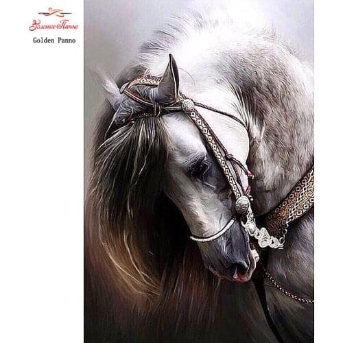 DIY Diamond Painting horse 5D Diamond Embroidery Animals Cross Stitch Full Hand Home Decor Round drill gift