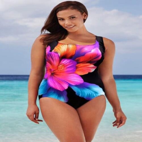 Bikini Plus Size Sexy Summer Women Ladies One Piece Swimwear Push Up Bikini Swimsuit Beachwear Oversized Bikini Bathing Suit