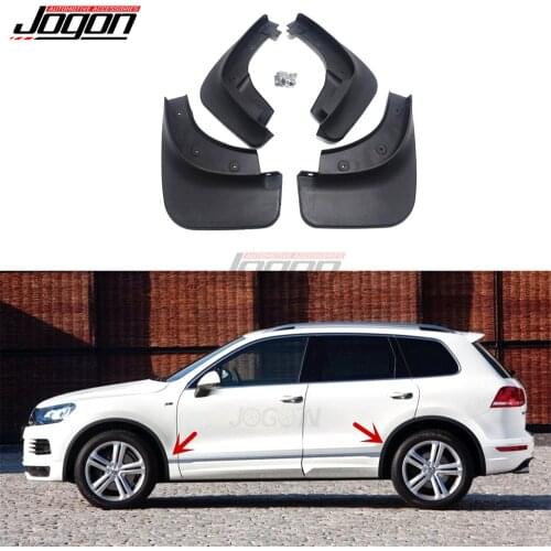 For Volkswagen Touareg R Line 2012-2018 Car Front & Rear Mud Fender Flaps Splash Guard Mudflaps Anti Dust Protection 4pcs