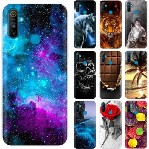 For Oppo Realme C3 Case Silicon Soft TPU Phone Case For Oppo Realme C3 Back Cover RealmeC3 C 3 Protective Coque Cute Cartoon
