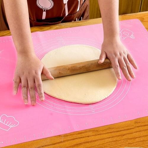 Food grade Thick silicone kneading pad Non-slip rolling pad large No fade pastry board Knead dough chopping board Baking tools