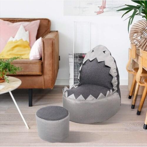 Louis Fashion Childrens Lazy Sofa New Creativity Cute Shark Bean Bag Sofa Cloth Balcony Single