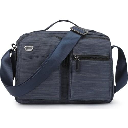 Men Business Messenger Bags Multifunction Small Flap Travel Pockets Waterproof Style Daily Carry Shoulder Crossbody Pack