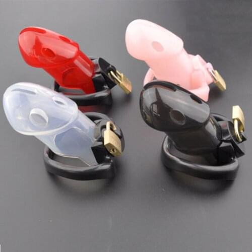 Male Chastity Device Cock Cages Mens Virginity Lock with 3 Size Penis Ring Lock Cock Ring Chastity Cage Adult Sex Toys BDSM