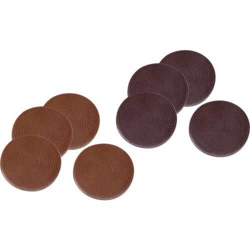 Set of 4 Non-Skid Furniture Gripper Cups Round Coasters Floor Protectors 43mm for Table Bed