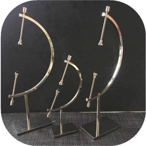 Folk Crafts metal holder silver crystal sphere stand not include ball for home decoration