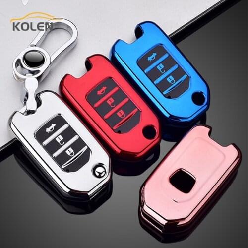 New TPU Car Remote Key Case Cover For Honda Civic CRV CR-V HR-V Accord Odyssey Jade Crider Protect Holder Shell Fob Accessories