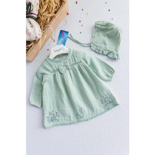 Organic Embroidered Baby Dress