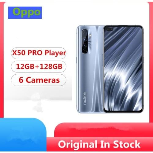 Original Realme X50 Pro Player Edition 5G Mobile Phone Snapdragon 865 Android 10.0 6.44" 90HZ 12GB RAM 128GB ROM 65W Charger