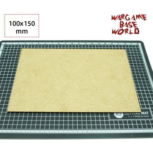 MDF Bases - Rectangle 100 x 150mm - Basing Laser Cut Wargames wood