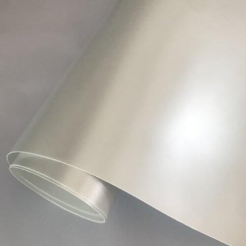 Premium Satin Finish Ceramic Matt White Vinyl Wrap Film Vehicle Car Foil Sheet Roll With Air Release