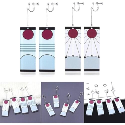 Trumpet Drop Earrings Anime Acrylic Demon Slayer Blade of Ghost Earings