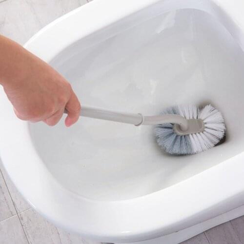 Bending Long Handle Toilet Brush Bathroom Toilet Cleaning Brush Scrubber Home Cleaning Tool Corner Brush Bathroom Accessories