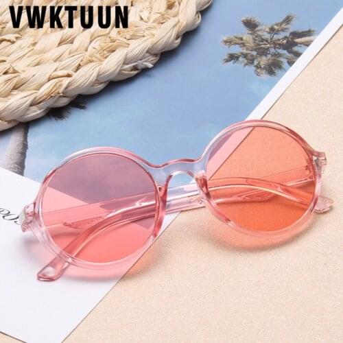 VWKTUUN Sun glasses Children 2020 Points Round Sunglasses Girls Boys UV400 Steampunk Goggles Child Outdoor Sport Eyewear