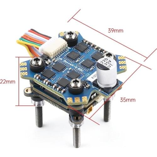 IFlight SucceX-D Mini F7 TwinG Stack with SucceX-D Mini F7 TwinG V2 FC/SucceX Mini 55A 2-6S 4-in-1 ESC for HD FPV system