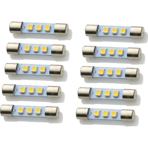 10 Pcs AC8V Audio Equipment Lighting LED Fuse Lamp Bulbs Fits Pioneer,Marantz,Sansui,Keenwood and Other Vintage Stereo Receivers