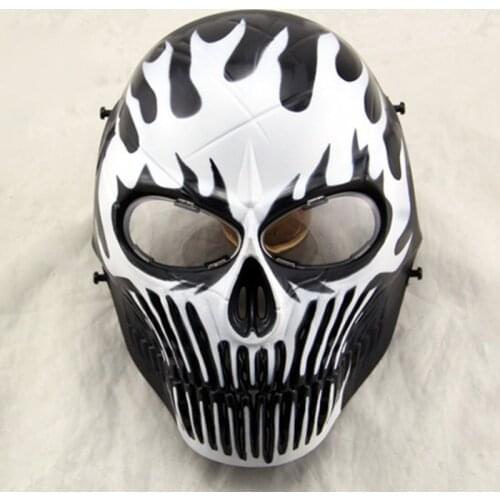 Tactical Airsoft Paintball Skull Mask Full Face Military Shooting Hunting Accessories CS Wargame Cosplay Halloween Party Masks