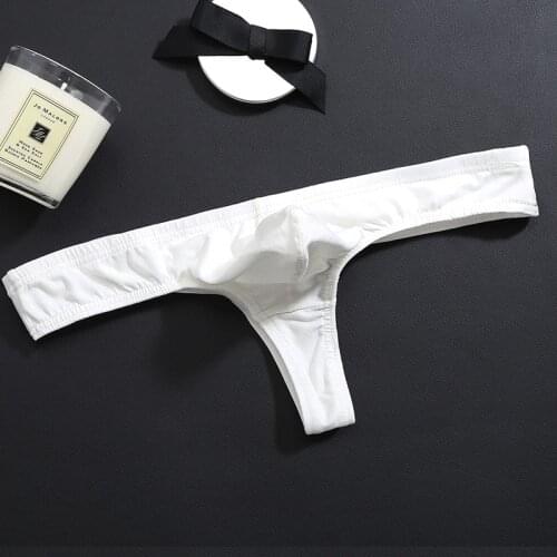 Men Sexy Underwear Panties Mens Breathable Thongs And G Strings Gay Men Underpants Male Panties Cotton Bikini Tanga Hombre Cueca
