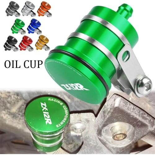 FOR KAWASAKI ZX12R ZX-12R ZX12 R 2000 2001 2002 2003-2005 Universal Motorcycle Brake Fluid Reservoir Clutch Tank Oil Fluid Cup