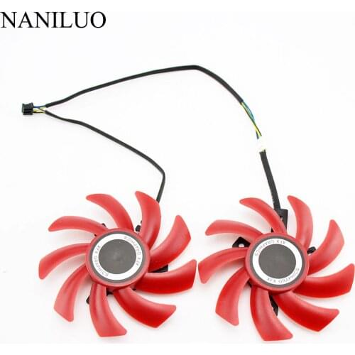 2Pcs/lot 85mm FY09010H12LPB 39mm hole Graphics Video Card Fan Replacement For XFX RX480 560 550 RX480 RX560 RX550 cooling system